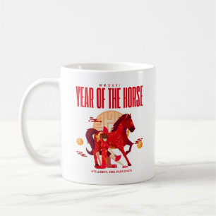 Caneca De Café Cavalo de Ano Novo chinês 2026