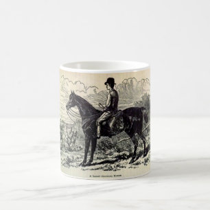 Caneca De Café Cavalo de Caça Leve impressão A do século XIX