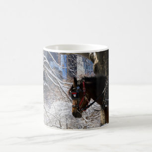 Caneca De Café Cavalo de carruagem do inverno