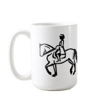 Cavalo de dressage trotando
