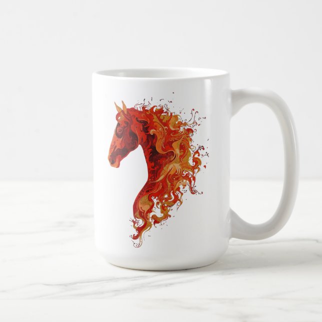 Caneca De Café Cavalo de Fogo (Direita)