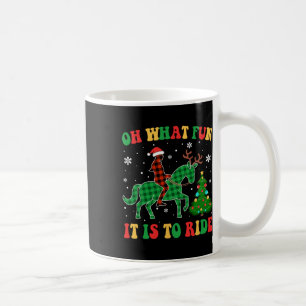 Caneca De Café Cavalo De Groovy Oh Que Divertido É Andar De Natal