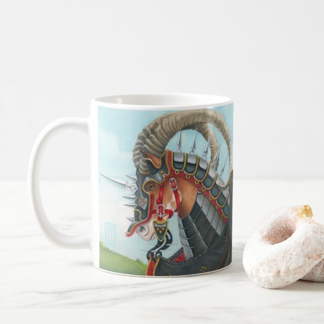 Caneca De Café Cavalo de Guerra (Com Donut)