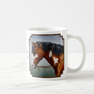 Caneca De Café Cavalo de Guerra Nativo da Baía de Pinto