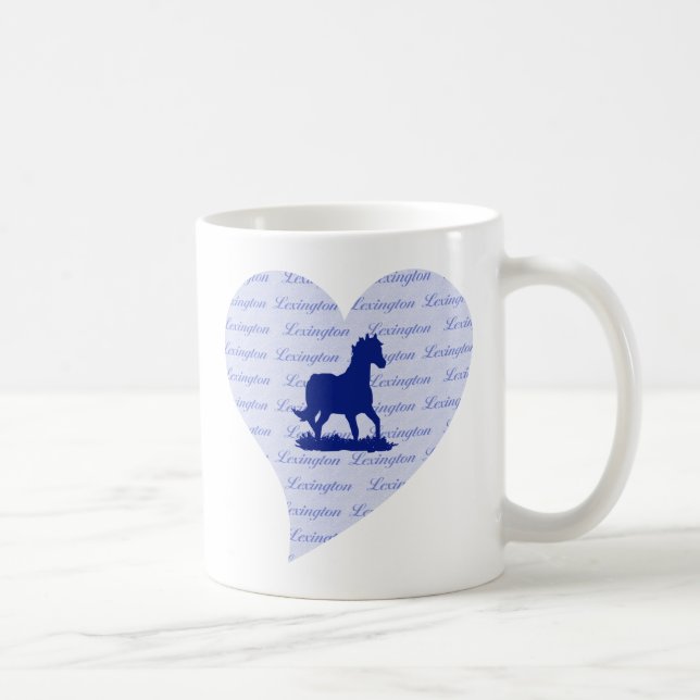 Caneca De Café Cavalo de Lexington KY (Direita)