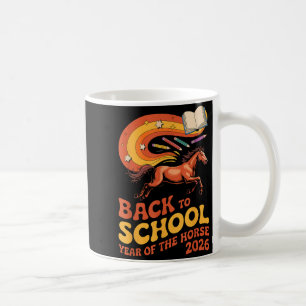 Caneca De Café Cavalo de Volta às Aulas 2026 Energia Sucesso de A