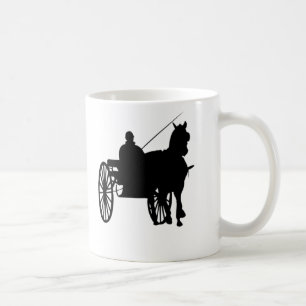 Caneca De Café Cavalo e carrinho