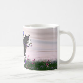 Caneca De Café Cavalo e Cavaleiro com Pintura Facial Lisa