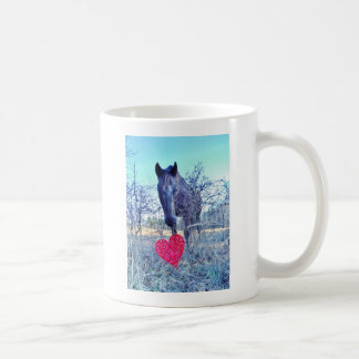 Caneca De Café Cavalo e Coração