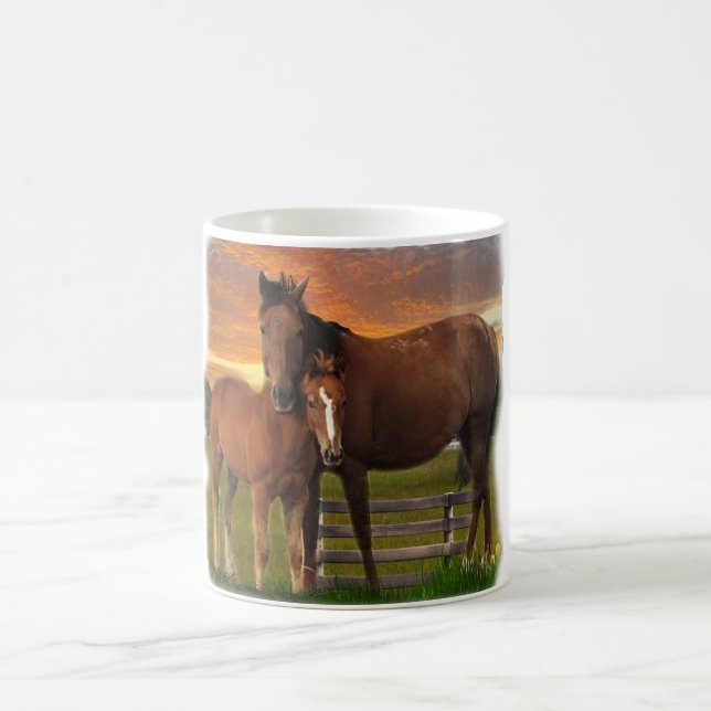 Caneca de café Cavalo e Pônei (Centro)