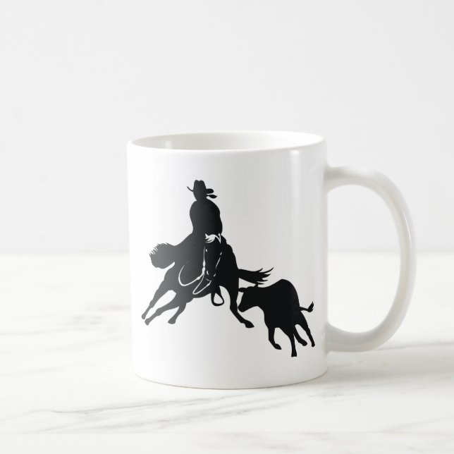 Caneca De Café Cavalo e vaca do corte (Direita)