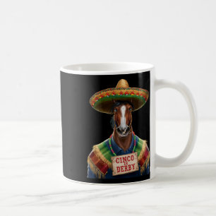 Caneca De Café Cavalo Engraçado Corrida Vintage Cinco De Der1