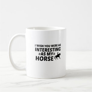 CANECA DE CAFÉ CAVALO INTERESSANTE
