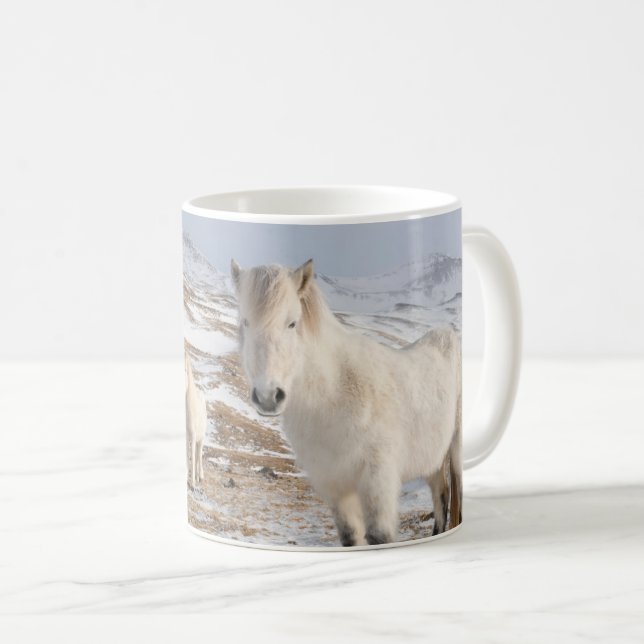 Caneca De Café Cavalo islandês | Blonduos, Islândia (Frente Esquerda)