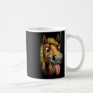 Caneca De Café Cavalo legal Mostrando Cavalos De Língua Que Andam