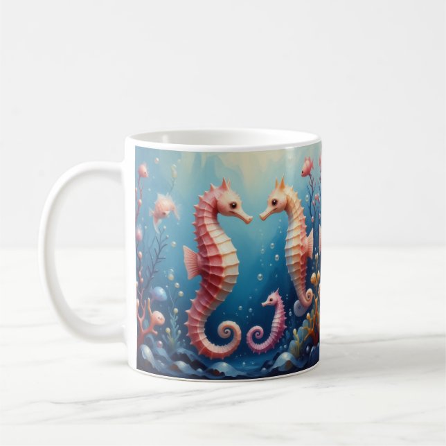 Caneca De Café cavalo marinho (Esquerda)