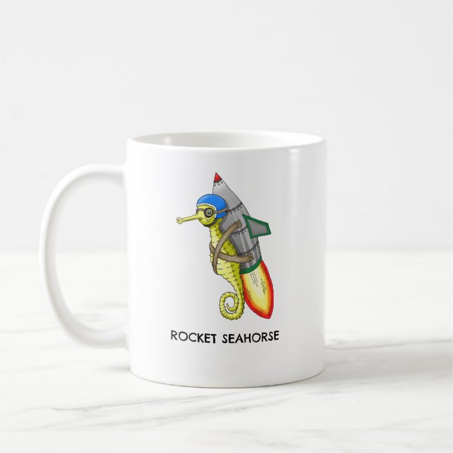 Caneca De Café Cavalo-Marinho Foguete (Esquerda)