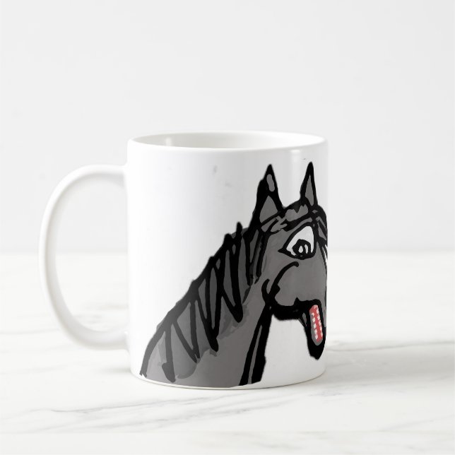 Caneca De Café Cavalo Negro (Esquerda)