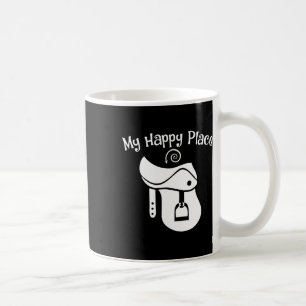 Caneca De Café Cavalo Passa Meu Lugar Feliz Saddle Equestrian Tee