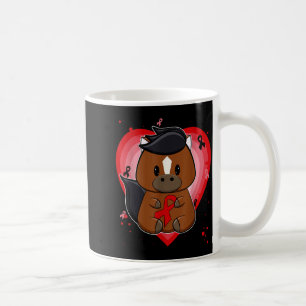 Caneca De Café Cavalo Puro-Sangue Com Fita Consciente da Doença C