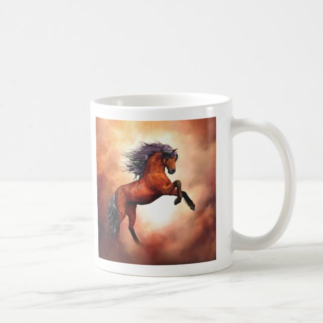 Caneca De Café Cavalo Selvagem (Direita)