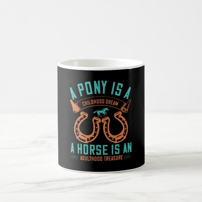 Caneca De Café Cavalo - Um Pôneo É Um Sonho De Infância (Centro)