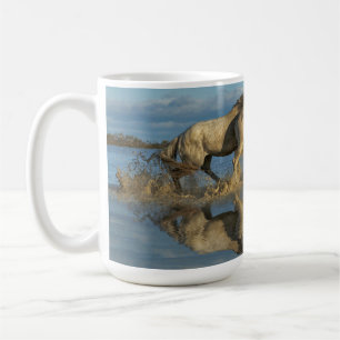 Caneca De Café Cavalos Camargue e Reflexo, sul da França