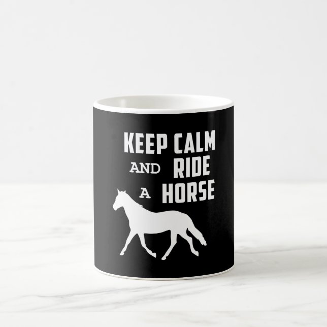 Caneca De Café Cavalos Cavalos Ferradura Cavalos Andando Manter C (Centro)