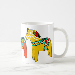 Caneca De Café Cavalos de Dala do sueco