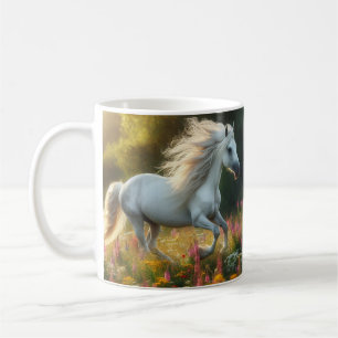 Caneca De Café Cavalos de Mustang Selvagens Equestres Oeste