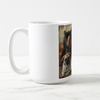 Caneca De Café Cavalos, Gatos e Cães