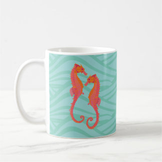 Caneca De Café Cavalos-marinhos de Marcação Tribal