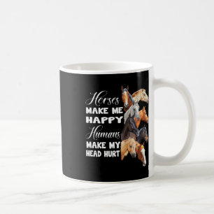 Caneca De Café Cavalos Me Fazem Feliz Cavalo Andando Cavalo