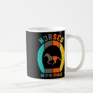 Caneca De Café Cavalos Me Mantêm Estável - Cavalo Dormindo Engraç