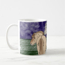 Caneca De Café Cavalos noruegueses do fiorde