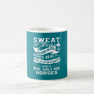 Caneca De Café Cavalos reais do passeio das meninas