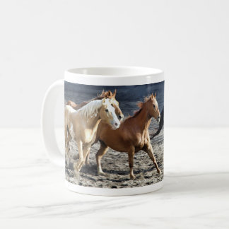 Caneca De Café Cavalos running selvagens