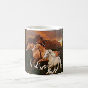 Caneca De Café Cavalos Selvagens