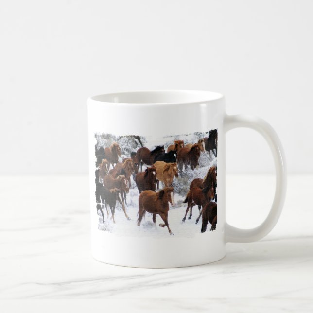 Caneca De Café Cavalos Selvagens (Direita)