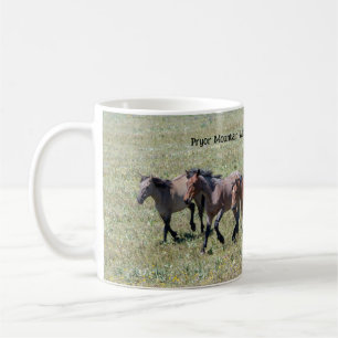 Caneca De Café Cavalos Selvagens de Pryor Mountain Correndo