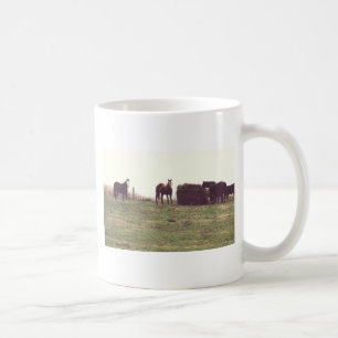 Caneca De Café Cavalos Vintage