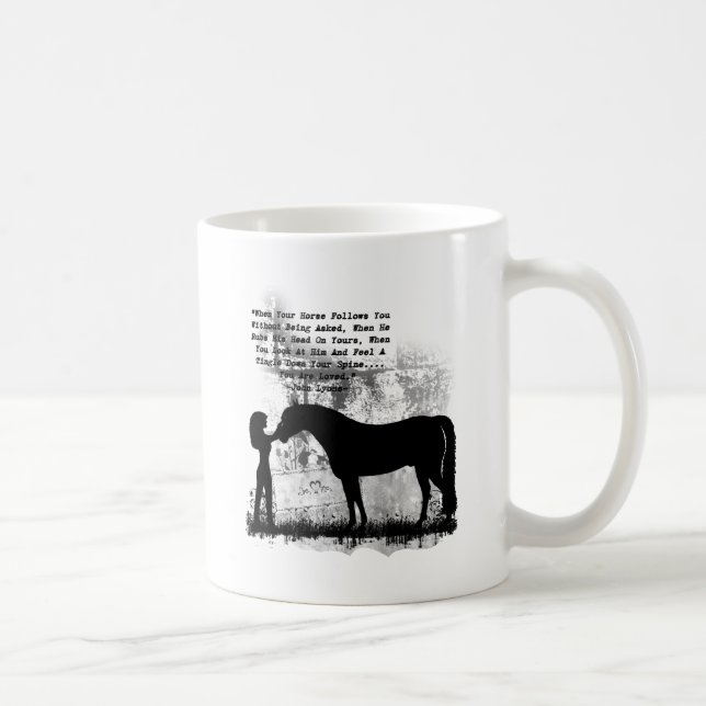Caneca De Café Cavalos você é amado (Direita)