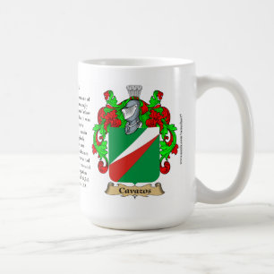 Caneca De Café Cavazos nomeia, a origem, o significado e o Cres