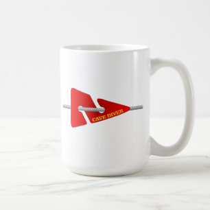 Caneca De Café Cave Diver (Marcador de Linha)