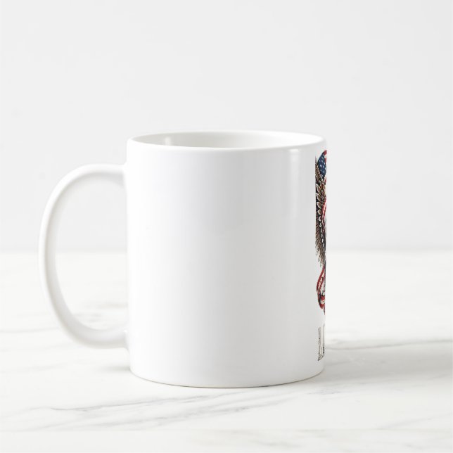 Caneca De Café Caveira da Liberdade e Águia (Esquerda)