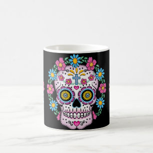 Caneca De Café Caveira de Açúcar do Dia de los Muertos