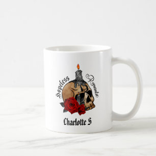 Caneca De Café Caveira Gótica Sem Esperança Romântica