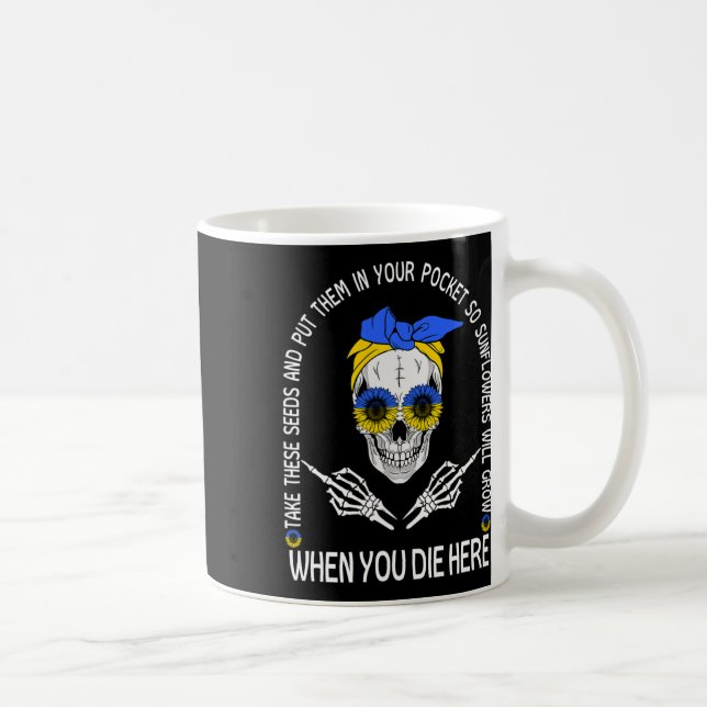 Caneca De Café Caveira, pegue essas sementes e coloque-as no seu  (Direita)