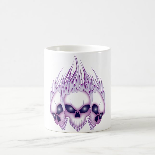 Caneca De Café Caveira Roxa (Centro)