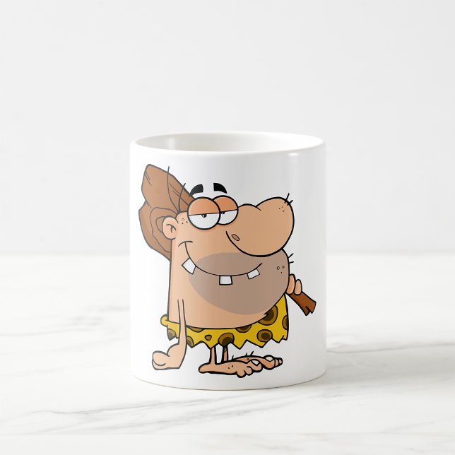 Caneca De Café Caveman Com Club Mug (Criador carregado)